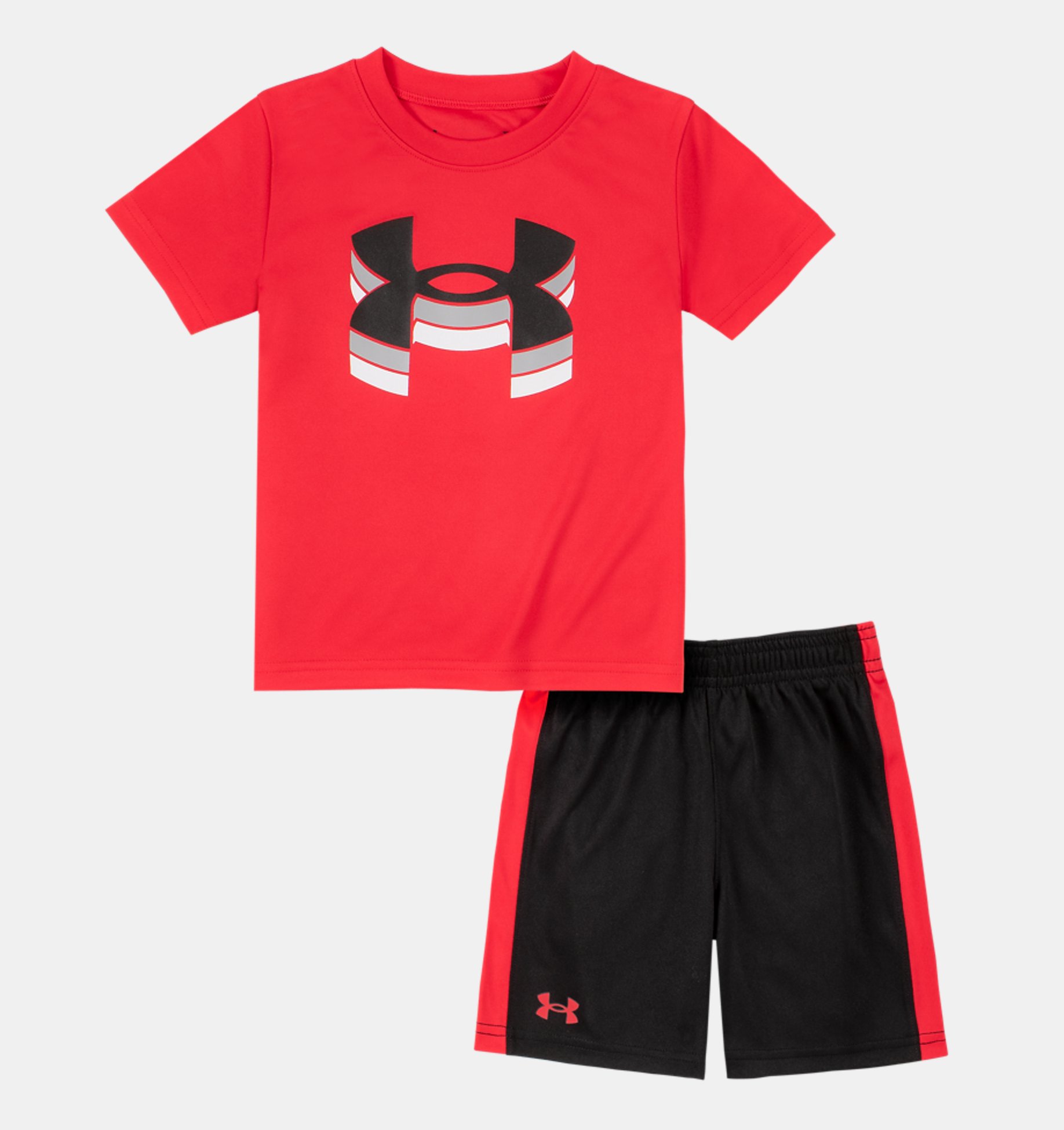 UNDER ARMOUR HeatGear Graphic UA Logo Athletic Shorts Toddlers Boys  2T,3T,4T 